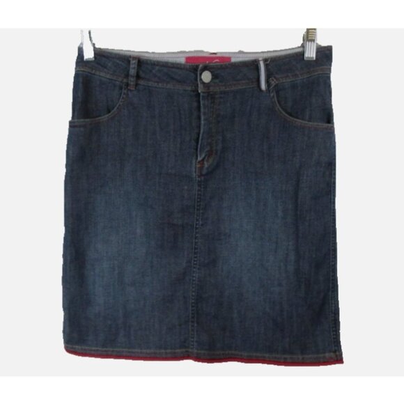 Ness Blue Jean Denim Skirt US 8 UK 10 - Picture 1 of 5